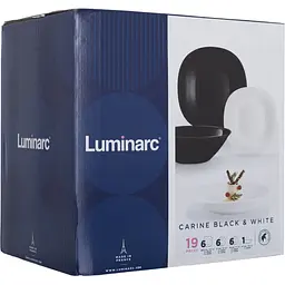 Сервіз Luminarc Carine White&Black 19 приладів (V8305) - мініатюра 2
