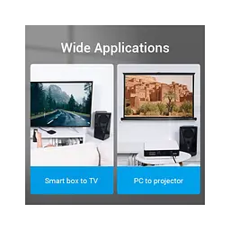 Кабель мультимедійний HDMI M to HDMI M 1.0m 8K cotton braided black Vention (AAUBF) - мініатюра 11