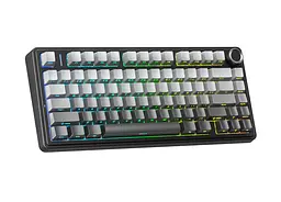 Клавіатура бездротова Aula F75 Gasket Reaper switch Black/Grey (6948391209913)