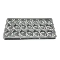 Форма полікарбонатна для шоколадних цукерок та шоколаду 13.5 x 27.5 см №3, Kitchen Master Прозорий 86223 - мініатюра 2
