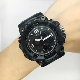 Спортивний годинник чоловічий Skmei 1742 Чорний (IBW708B) - мініатюра 5