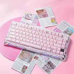 Клавіатура GravaStar Mercury K1 80keys Kailh Cheery Pink EN/UKR Sakura Pink (GS_K1_P_PNK) - мініатюра 9