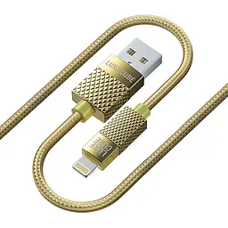Кабель Luxe Cube Premium USB - Lightning (M/M), 1 м, золотистий (8886668686150)