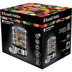 Пароварка Russell Hobbs Cook&Home 800 Вт чорна (19270-56) - мініатюра 2