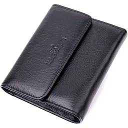 Жіночий гаманець з монетницею з натуральної шкіри ST Leather 19494 чорний