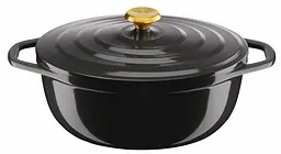 Tefal Кастрюля Tefal Air, з кришкою, 5.7л, алюміній, чорний