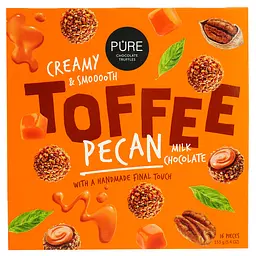 Цукерки Pure Chocolate з начинкою, тоффі, 153 г (873271)