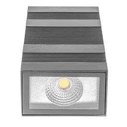Підсвітка Brille LED фасадна IP65 AL-218/2х3W NW COB BK - мініатюра 3
