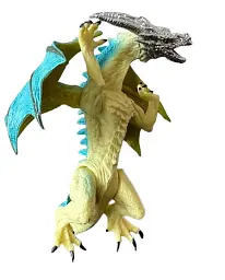 Фигурка Воинственный дракон с серебряной головой, Dino Toys