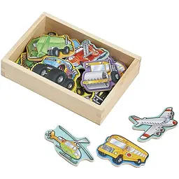 Ігровий набір Melissa&Doug Магнітні фігурки Транспорт 20 елементів (MD8588)