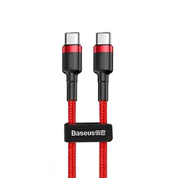 Кабель Baseus Cafule Type-C to Type-C PD 2.0 60W (1m) red (CATKLF-G09)