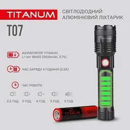 Ліхтар портативний Videx Titanum 700 Lm 6500 K (TLF-T07) - мініатюра 5
