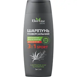 Шампунь универсальный 3 в 1 Acme EkoLine Men Sport для волос, тела и лица 250 мл (4823115503312)