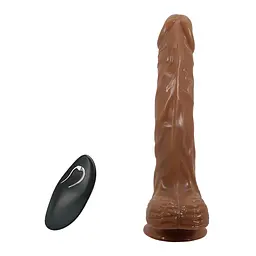 Реалістичний вібратор Baile Beautiful Encounter Bodach Remote Control 21 см коричневий - мініатюра 5