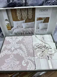 Постільна білизна Fiorita V1 Pembe Ранфорс Clasy pbe0052083 - мініатюра 2