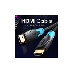 Кабель мультимедійний HDMI M to HDMI M 1.5m 4K60Hz black Vention (AACBG) - мініатюра 3