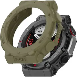 Чохол-бампер DK для Xiaomi Amazfit T-Rex 2 (A2169) Силікон Outlines (green)