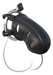 Пояс вірності Pipedream Fantasy C-Ring Hardcore Silicone Cock Blocker 9.5 см чорний - мініатюра 2