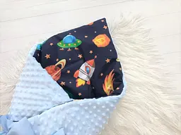 Дитячий плед конверт Moontime 100x80 см "Космос" - мініатюра 3