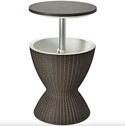 Стіл-холодильник Costway Curver з регульованою висотою 30L коричневий - мініатюра 7
