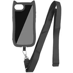 Чохол TPU GETMAN Cat with straps для Apple iPhone 16e / 17e (6.1) Black