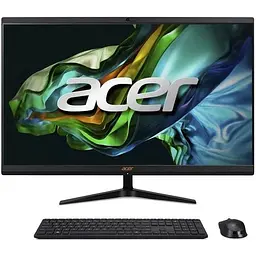 Комп'ютер персональний моноблок Acer Aspire C24-1800 23.8" FHD Intel i5-12450H 8GB F512GB UMA WiFi кл+м Lin чорний