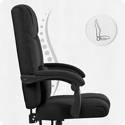 Крісло офісне Cabro C505 Black тканина - мініатюра 9