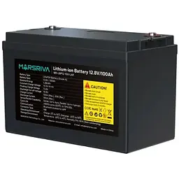 Акумуляторна батарея для ДБЖ Marsriva LiFePO4 12.8 V / 100 А*ч (MR-LBP12-100-LAR) - мініатюра 2