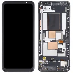 Дисплей Asus ROG Phone 5 ZS673KS /5 Pro /5 Ultimate /5s ZS676KS /5s Pro чорний, Amoled, PRC, з рамкою