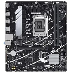 Материнська плата LGA1700, Asus PRIME B760M-R D4, B760, 2xDDR4, Int.Video(CPU), 4xSATA3, 2xM.2, 1xPCI-E 4.0 x16, 2xPCI-E 4.0 x1, Realtek 7.1, Realtek 2.5Gb, 6xUSB3.2/6xUSB2.0, HDMI, MicroATX - мініатюра 2