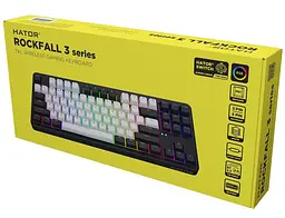 Клавіатура HATOR Rockfall 3 Mecha TKL Wireless Orange ENG ANSI Black (HTK850) - мініатюра 7
