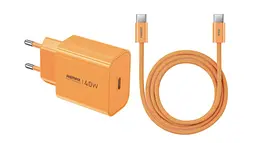 Зарядний пристрій Remax СA10 GaN 1Type-C 40W Cosmic Orange + TypeC-TypeC Cable