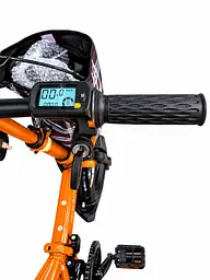 Електровелосипед Minako Mini 16" двомісний (1000W, 24Ah) + Пасажирське сидіння Помаранчевий - мініатюра 8