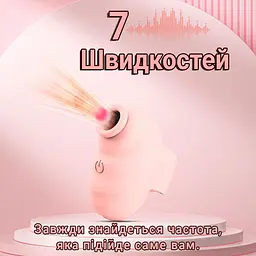 Стимулятор-вібратор на палець Little Bee 3-в-1 вакуумний 7 режимів силіконовий Жовтий - мініатюра 6