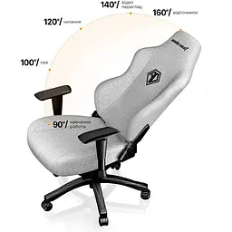 Геймерське крісло Anda Seat Phantom 3 L Gray (AD18Y-06-G-F) [120754] - мініатюра 11