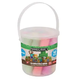 Крейда кольорова у відрі Yes Minecraft JUMBO 400549 12 штук Різнокольоровий shop (5056574457998)