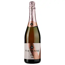 Уцінка. Вино ігристе Vintense Fines Bulles Rose Безалкогольне напівсолодке, 0,75 л, 0% (654441) 