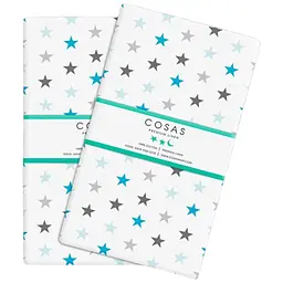 Набір наволочок Cosas B&G stars 50х70 см блакитний (SetPillow_StarsBlueGrey_50х70)