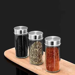 Набір для спецій 16 ємностей Stainless steel and wood / Карусель для спецій / Органайзер для зберігання спецій - мініатюра 5