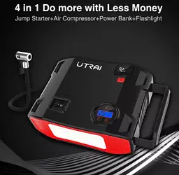 Автомобільне пусковий пристрій Utrai 24000Mah 150Psi 2000A 4 в 1 - мініатюра 3