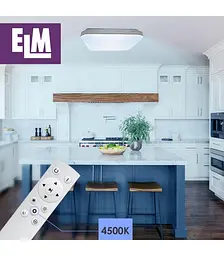 Світильник стельовий з пультом ДУ ELM Mario 36W 3000-6500К IP20 (26-0107) - мініатюра 4
