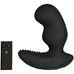 Масажер простати, 14,1 см (чорний) Nexus RIDE EXTREME Dual Motor Remote Control Prostate Vibrator - мініатюра 2