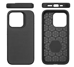 Протиударний чохол Primo Gibrid Armor для Apple iPhone 16 Pro Max Black - мініатюра 5