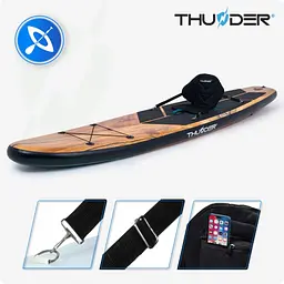 Надувна дошка SUP THUNDER Wood 350 см з веслом - мініатюра 6