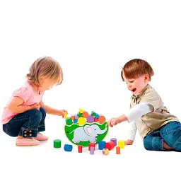 Дерев'яна гра-баланс Viga Toys Слоник (50390) - мініатюра 2