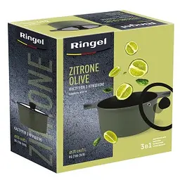 Каструля Ringel Zitrone Olive 5.8 л 24 см із кришкою - мініатюра 5