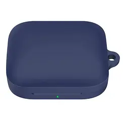 Чохол-накладка DK для OnePlus Buds 3 | Silicone Candy Friendly з карабіном (dark blue) - мініатюра 2