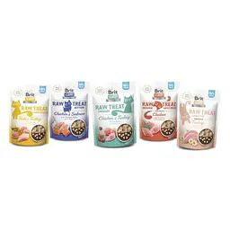Ласощі для кішок Brit Raw Treat Indoor & Antistress Freeze-dried з куркою 40 г - мініатюра 5