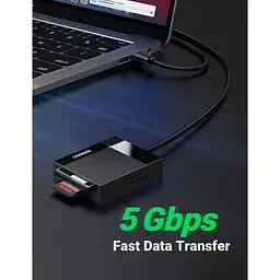 Зчитувач флеш-карт USB 3.0 All-in-One 0.5m Card Reader Ugreen (30333) - мініатюра 4