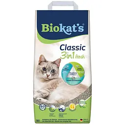 Наповнювач туалета для котів Biokat's Classic Fresh 3in1 18 л бентонітовий - мініатюра 4